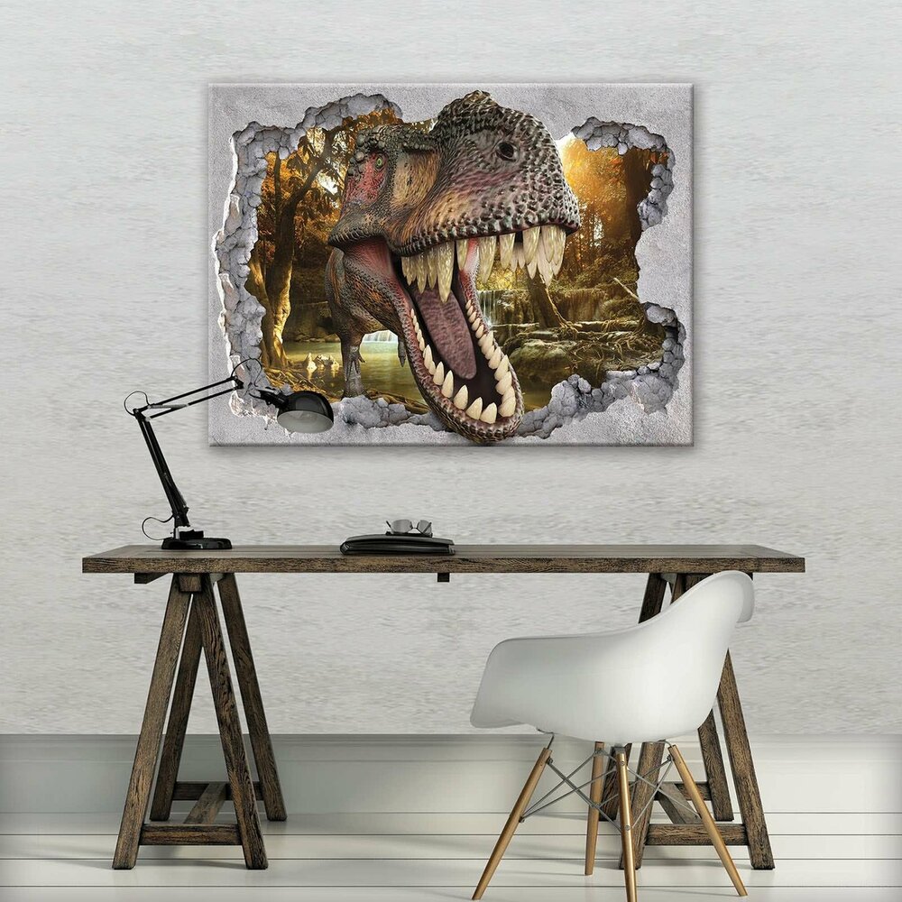 Hole - Dinosaur Canvas Schilderij PP11035O1