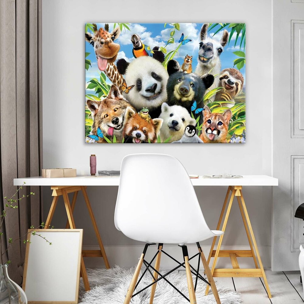 funny animals- selfies Canvas Schilderij PP12871O1