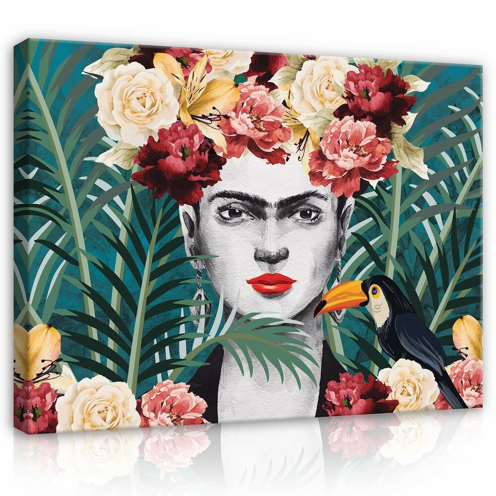 Art Frida Kahlo Flowers Exotic Canvas Schilderij PP14110O1