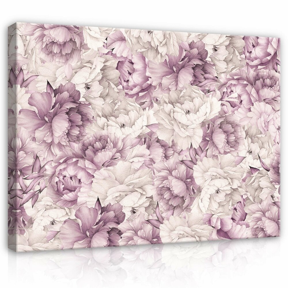 Nature Flowers Dusky Pink Peonies Canvas Schilderij PP14101O1
