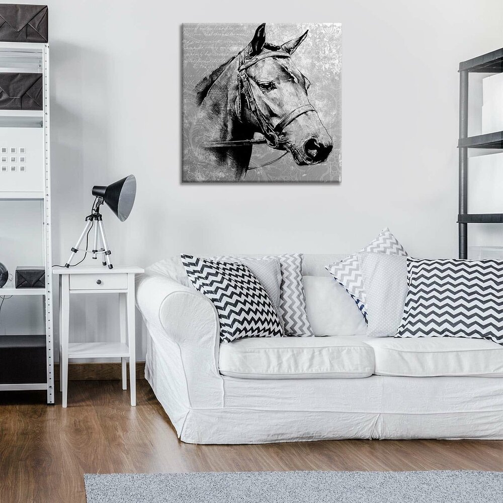 Vintage horse Canvas Schilderij PP10146O2