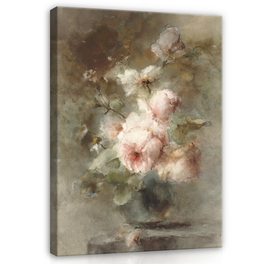 Rijksmuseum Canvas Een vaas met Rozen Margaretha Roosenboom RMC56