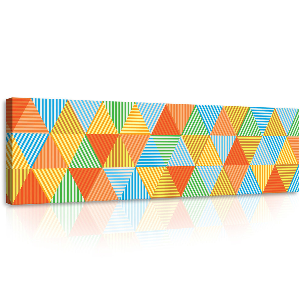 Colourful Triangles Canvas Schilderij PP10758O3
