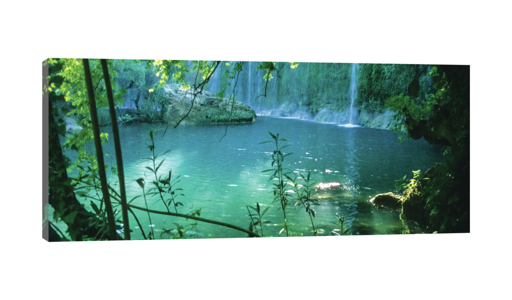 Mysterious Turquoise Lake Canvas Schilderij PP20010O3