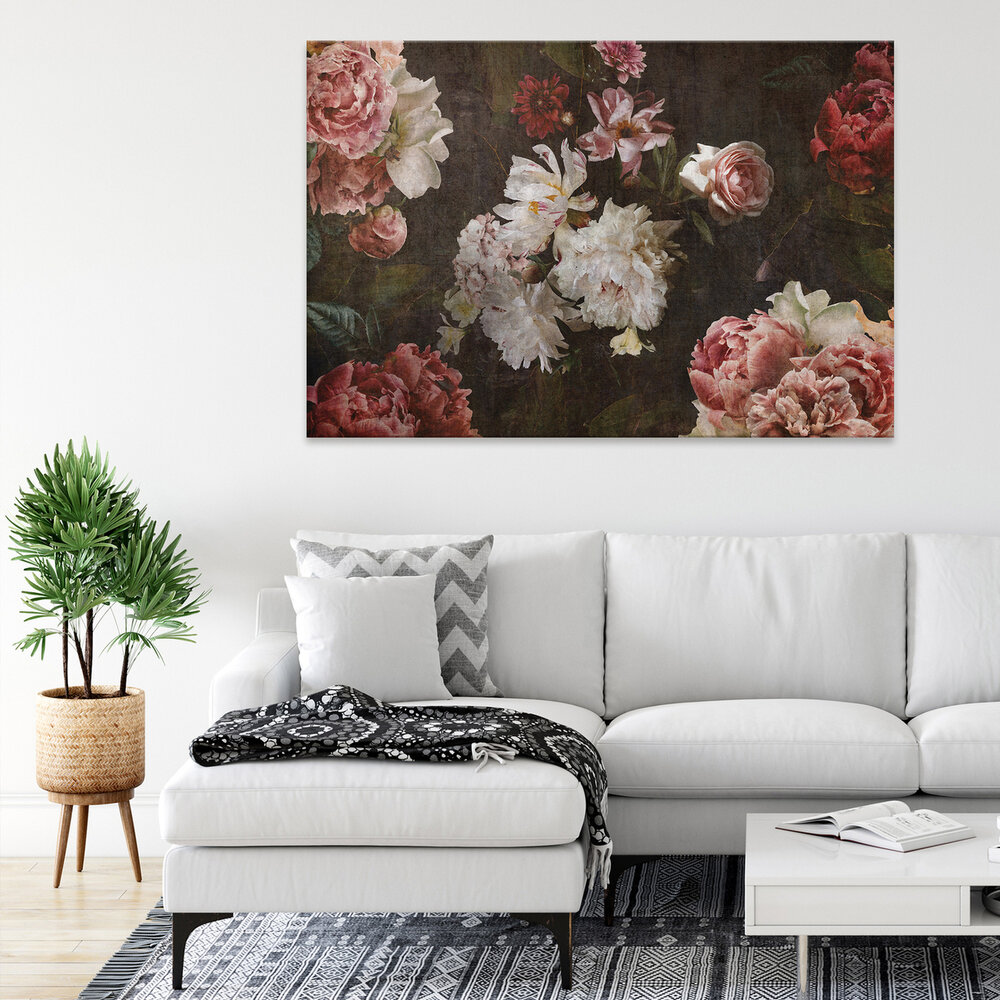 Art flowers imitation floral Canvas Schilderij PP14527O20