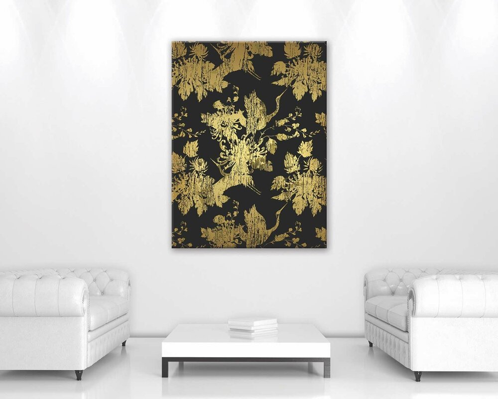 Golden pattern Canvas Schilderij PP11956O1