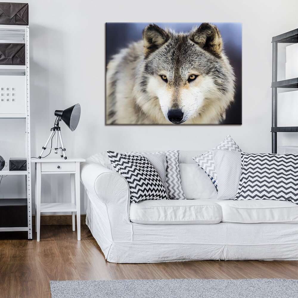 Snow Wolf Canvas Schilderij PP20308O1
