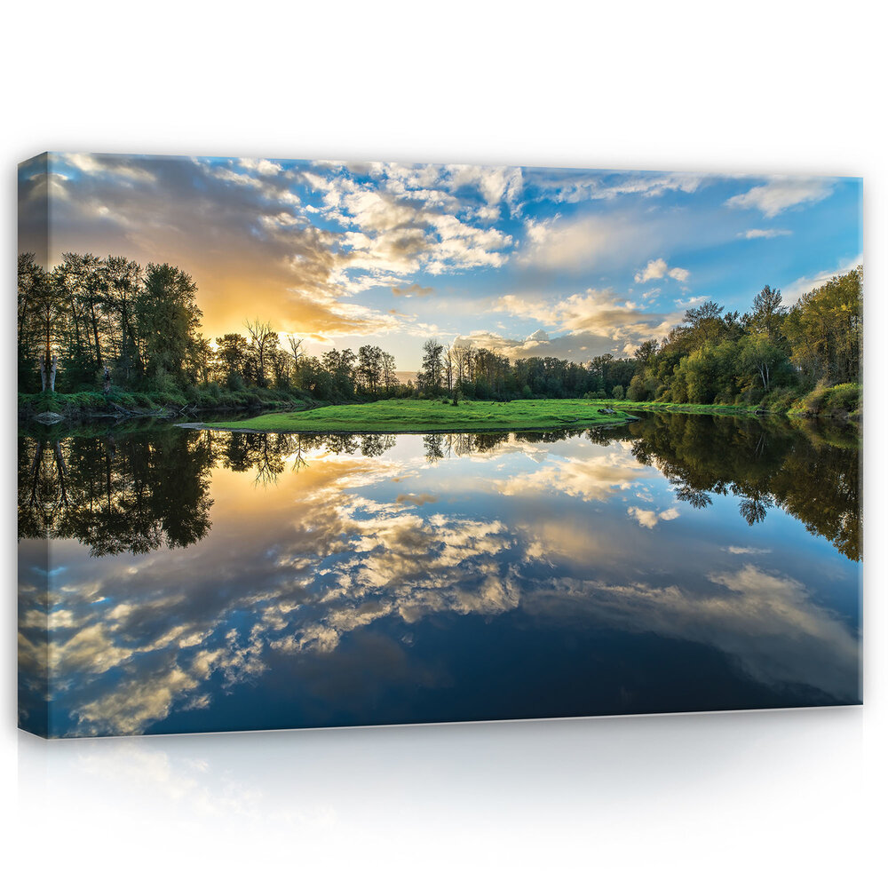 Lake Canvas Schilderij PP12011O4