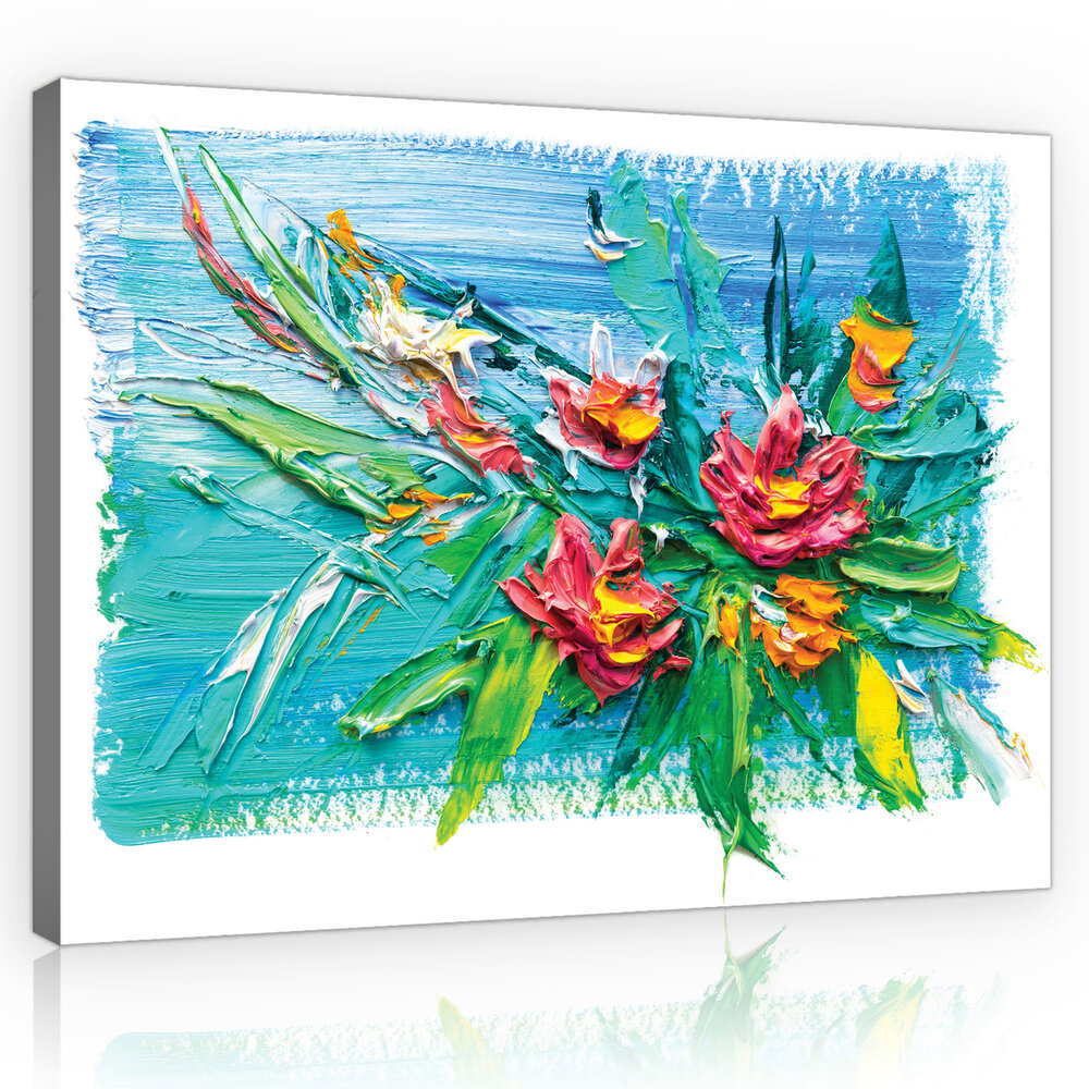 Oil flowers Canvas Schilderij PP11602O4