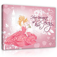 Princesses and frog Canvas Schilderij PP12530O1