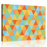 Colourful Triangles Canvas Schilderij PP10758O1