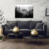 Forest in the fog Canvas Schilderij PP13564O1