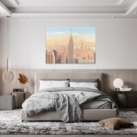 Miasto New York Wieżowiec Niebo Canvas Schilderij PP14366O1