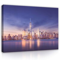 New York at night Canvas Schilderij PP13303O1