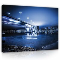 City at night Canvas Schilderij PP12991O1