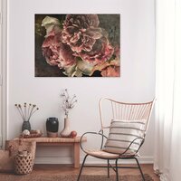 Nature flowers imitation vintage Canvas Schilderij PP14568O1