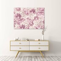 Nature Flowers Dusky Pink Peonies Canvas Schilderij PP14101O1