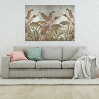 Imitation nature concrete leaves Canvas Schilderij PP14530O1