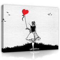 A Girl with Balloon Banksy Canvas Schilderij PP20200O1