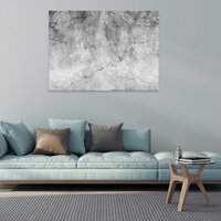 Structure concrete leaves palm Canvas Schilderij PP14514O1