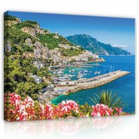 Mountains and Picturesque Seaview Canvas Schilderij PP10384O1