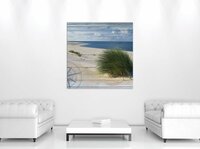 Beach on the wood Canvas Schilderij PP10025O2