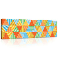 Colourful Triangles Canvas Schilderij PP10758O3