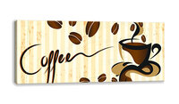 Cup of Coffe and Coffee Beans Canvas Schilderij PP10001O3