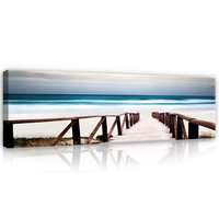 Beach Bridge Canvas Schilderij PP12283O3