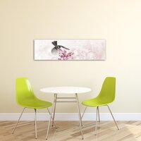 Titmouse on a Flower Canvas Schilderij PP20018O3