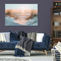Sunset on the beach Canvas Schilderij PP14021O20