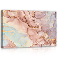 Structures Marble Pastel Gold Abstract Canvas Schilderij PP14103O20