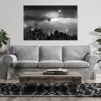 Architecture city skyscrapers night Canvas Schilderij PP14612O20