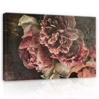 Nature flowers imitation vintage Canvas Schilderij PP14568O20