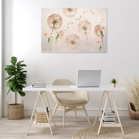 Nature Flowers Dandelions Pastel Art Canvas Schilderij PP14104O20