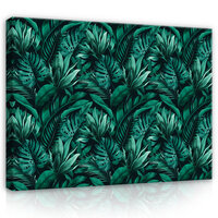 Nature leaves tropical monstera Canvas Schilderij PP14528O20