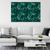 Nature leaves tropical monstera Canvas Schilderij PP14528O20