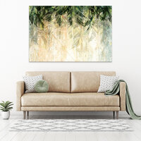 Structure leaves wall garland Canvas Schilderij PP14512O20