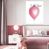 For Children Animals Elephant Balloon Canvas Schilderij PP14393O1