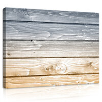 Blue and Yellow Wood Planks Canvas Schilderij PP20153O1