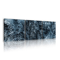 Blau Fell Canvas Schilderij PS11074S13