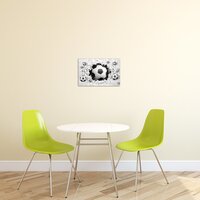 3D Footballs in Brickwall Canvas Schilderij PP20107O4