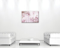 Cherry flowers on the boards Canvas Schilderij PP11468O4