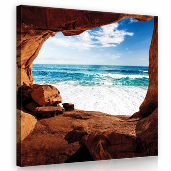 Canyon - Sea Canvas Schilderij PP10256O2