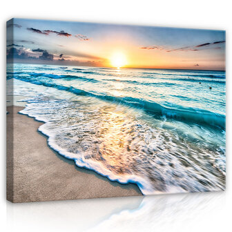 Beach sunset Canvas Schilderij PP11040O20