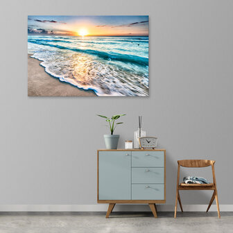 Beach sunset Canvas Schilderij PP11040O20