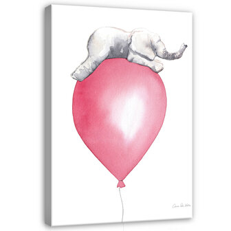 For Children Animals Elephant Balloon Canvas Schilderij PP14393O20