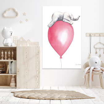 For Children Animals Elephant Balloon Canvas Schilderij PP14393O20