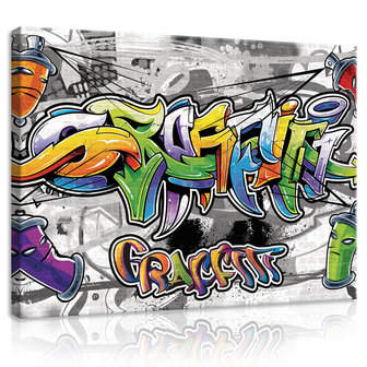 Colourful Graffiti Canvas Schilderij PP20198O1