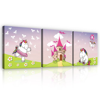 Unicorns Canvas Schilderij PS11607S13